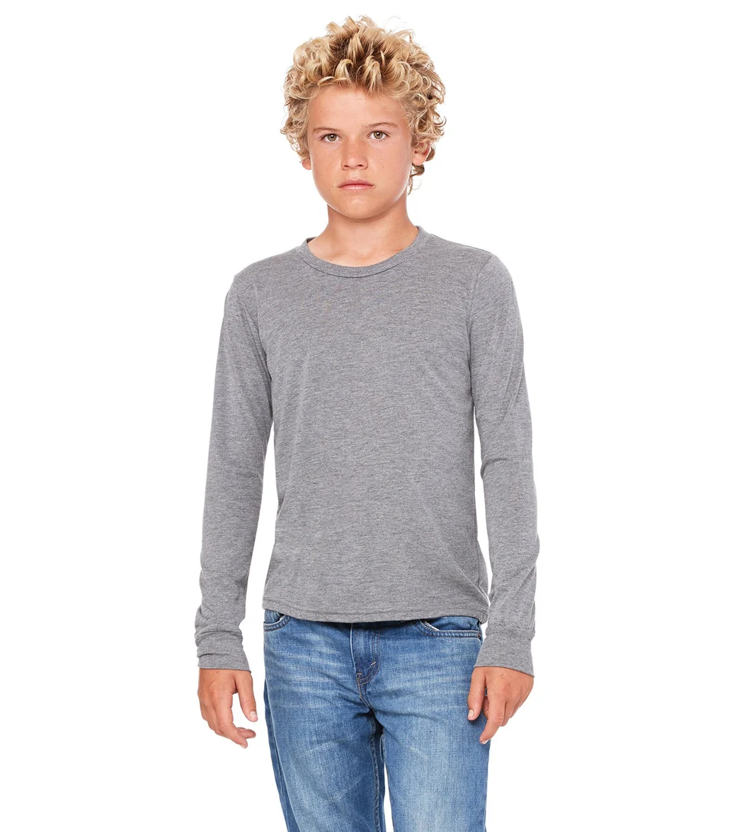 Bella + Canvas Youth Jersey Long Sleeve T-Shirt - Image 51