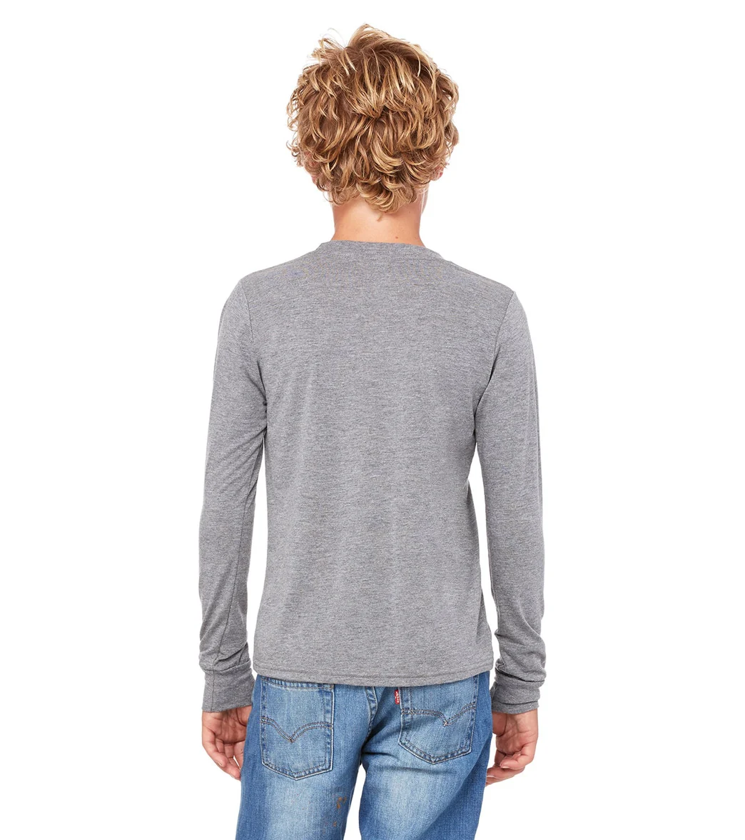 Bella + Canvas Youth Jersey Long Sleeve T-Shirt - Image 53