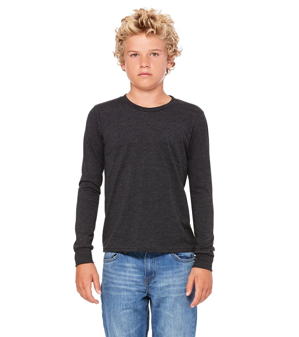 Bella + Canvas Youth Jersey Long Sleeve T-Shirt - Image 64