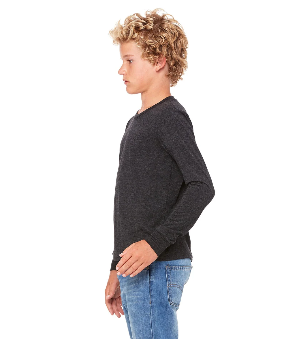 Bella + Canvas Youth Jersey Long Sleeve T-Shirt - Image 65