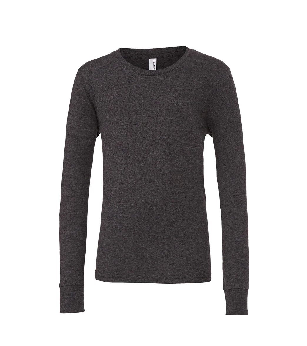 Bella + Canvas Youth Jersey Long Sleeve T-Shirt - Image 67