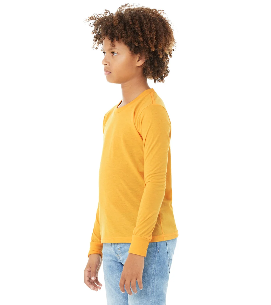 Bella + Canvas Youth Jersey Long Sleeve T-Shirt - Image 7