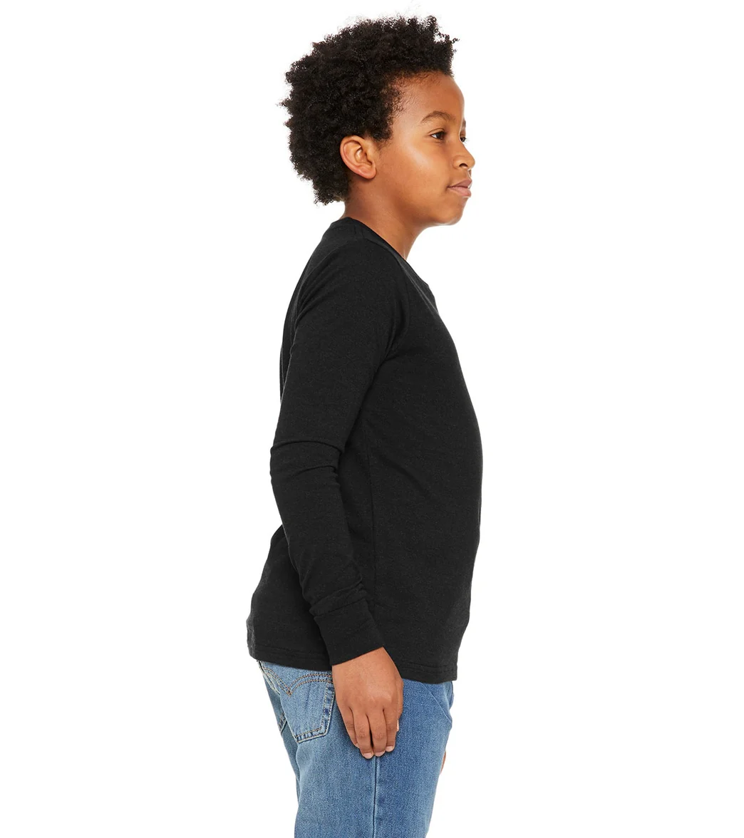 Bella + Canvas Youth Jersey Long Sleeve T-Shirt - Image 71