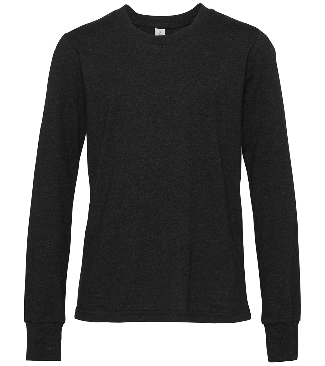 Bella + Canvas Youth Jersey Long Sleeve T-Shirt - Image 73