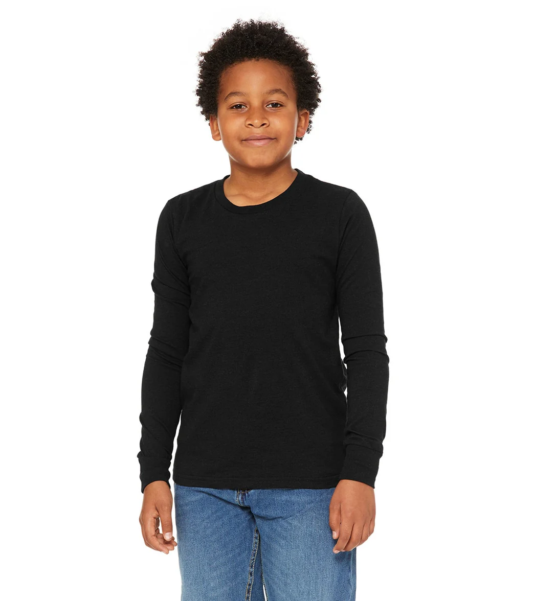 Bella + Canvas Youth Jersey Long Sleeve T-Shirt - Image 77