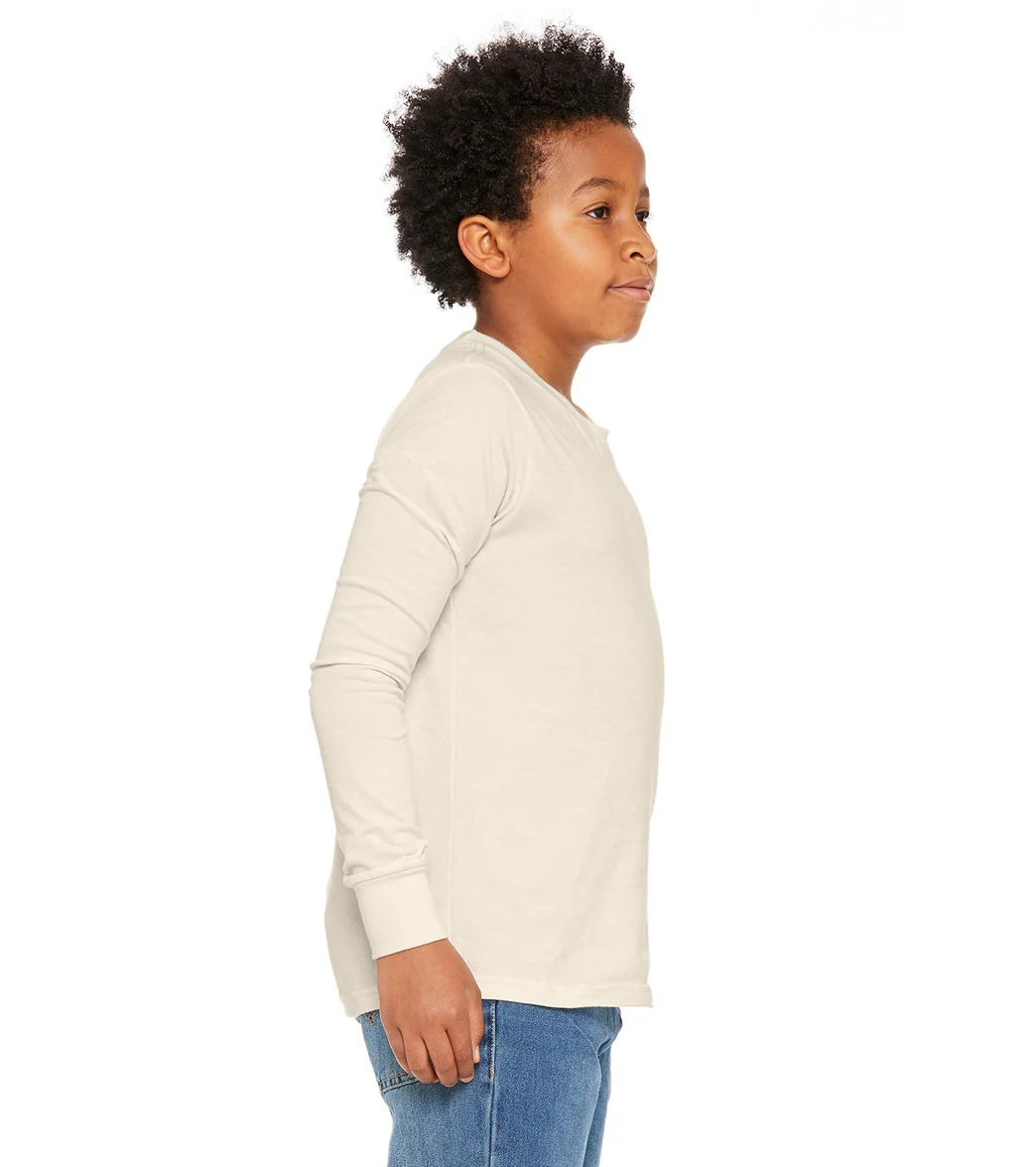 Bella + Canvas Youth Jersey Long Sleeve T-Shirt - Image 79