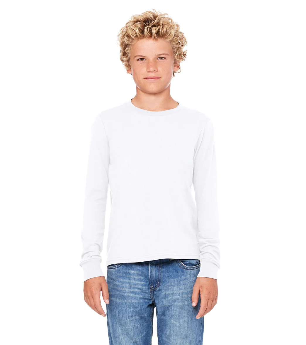 Bella + Canvas Youth Jersey Long Sleeve T-Shirt - Image 86