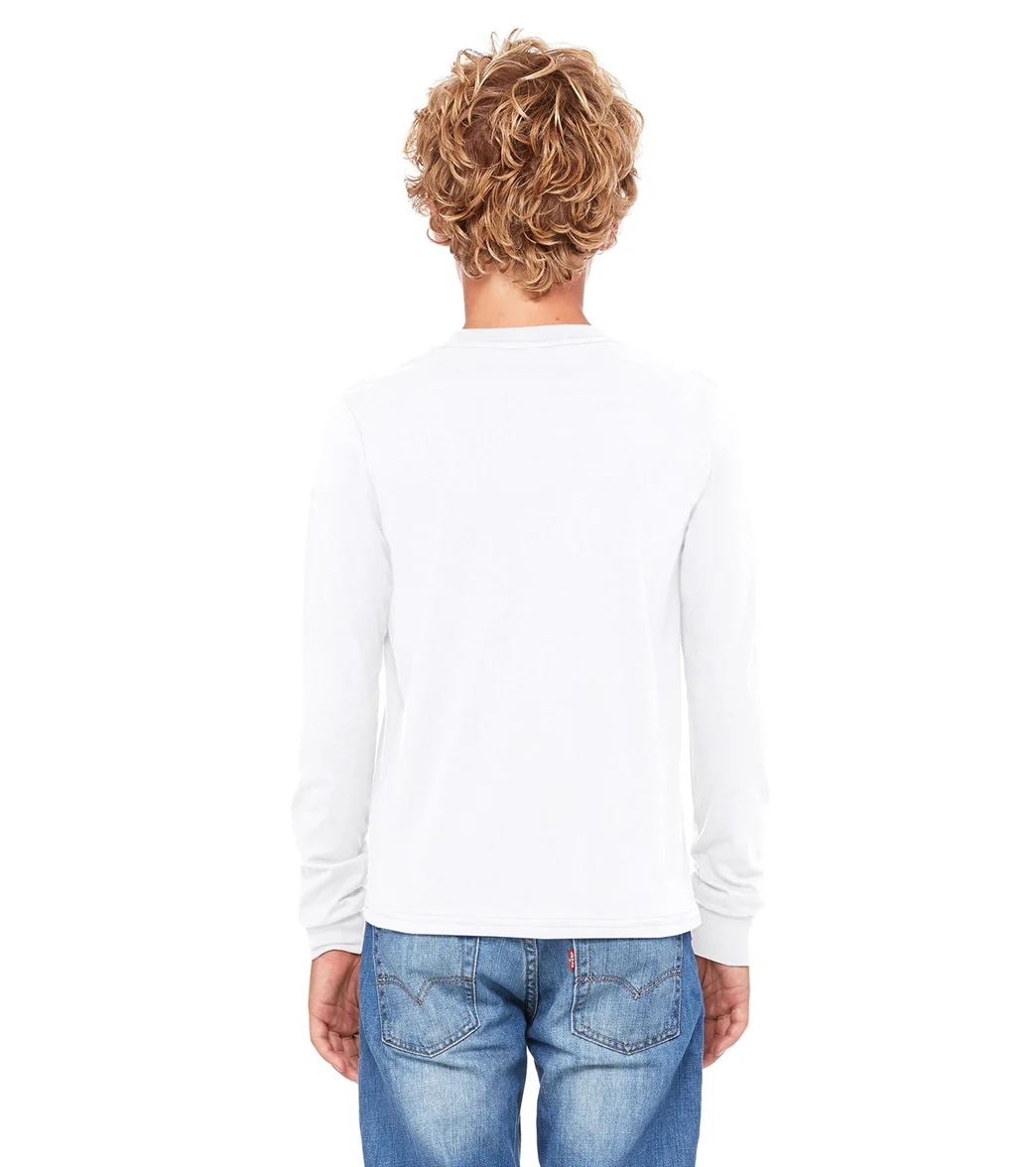 Bella + Canvas Youth Jersey Long Sleeve T-Shirt - Image 88