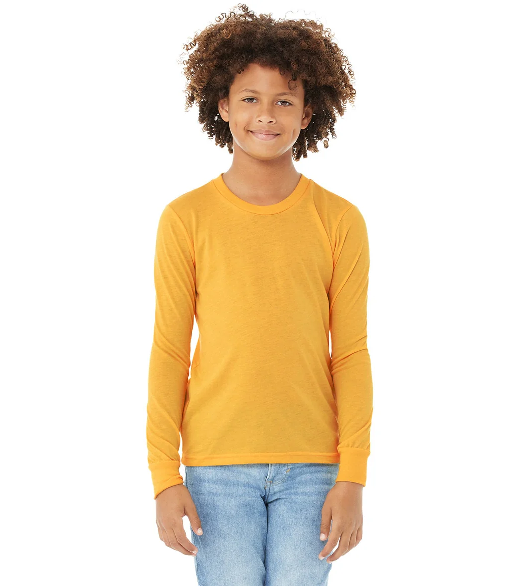 Bella + Canvas Youth Jersey Long Sleeve T-Shirt - Image 9