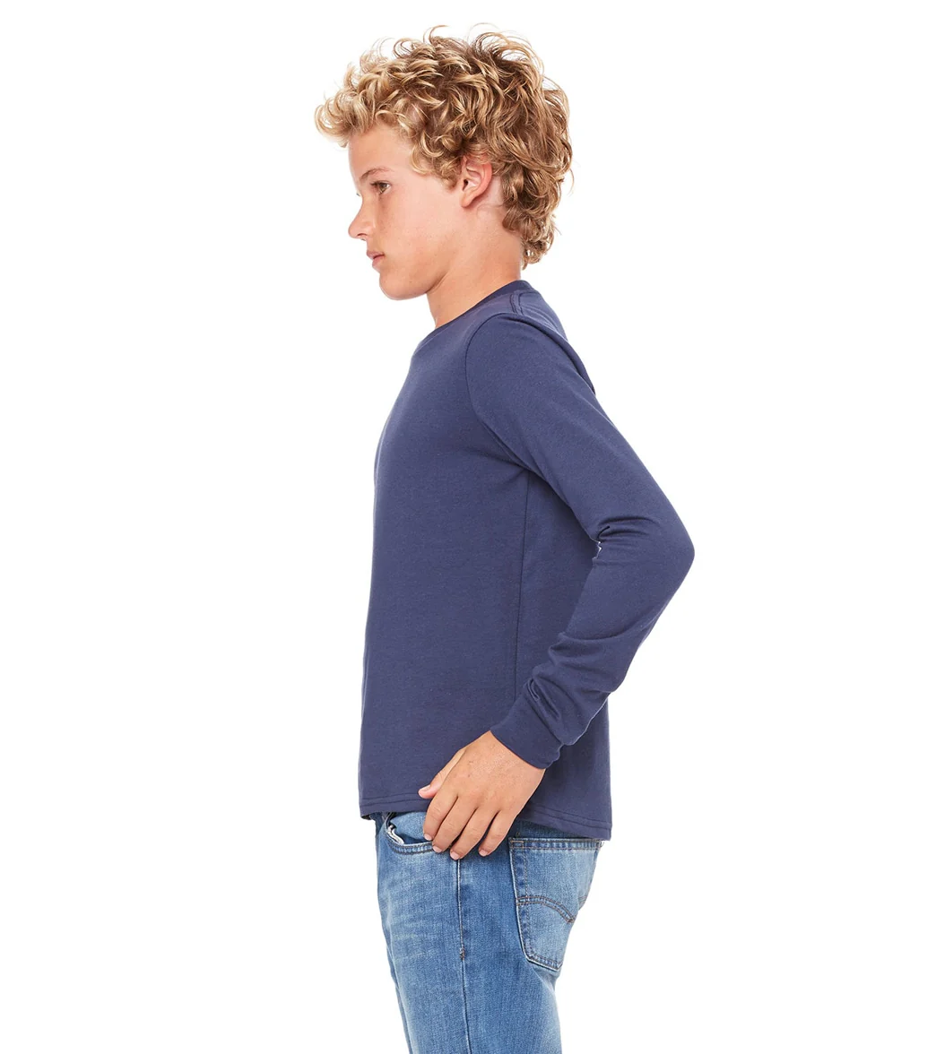 Bella + Canvas Youth Jersey Long Sleeve T-Shirt - Image 95