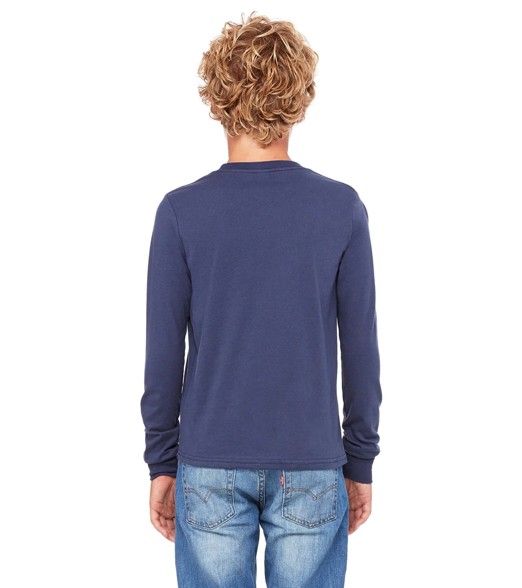 Bella + Canvas Youth Jersey Long Sleeve T-Shirt - Image 96