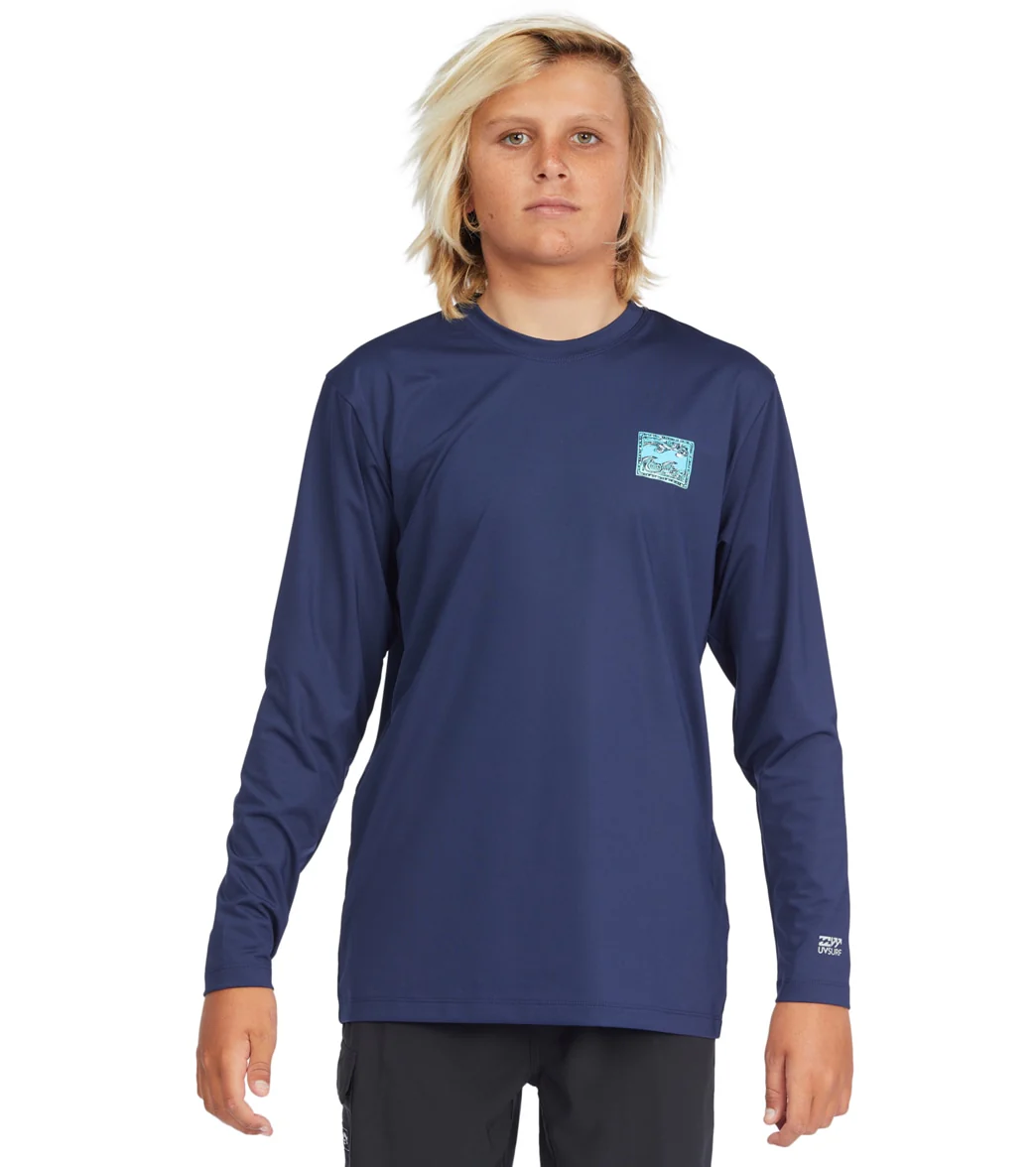 Billabong Boys' Crayon Wave Long Sleeve Surf Shirt (Big Kid) - Image 5