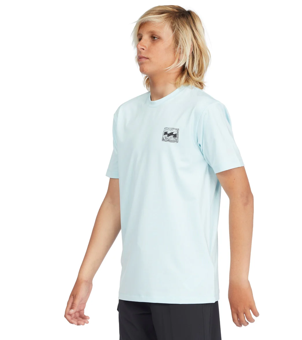 Billabong Boys' Crayon Wave Short Sleeve Surf Shirt (Big Kid) - Image 2
