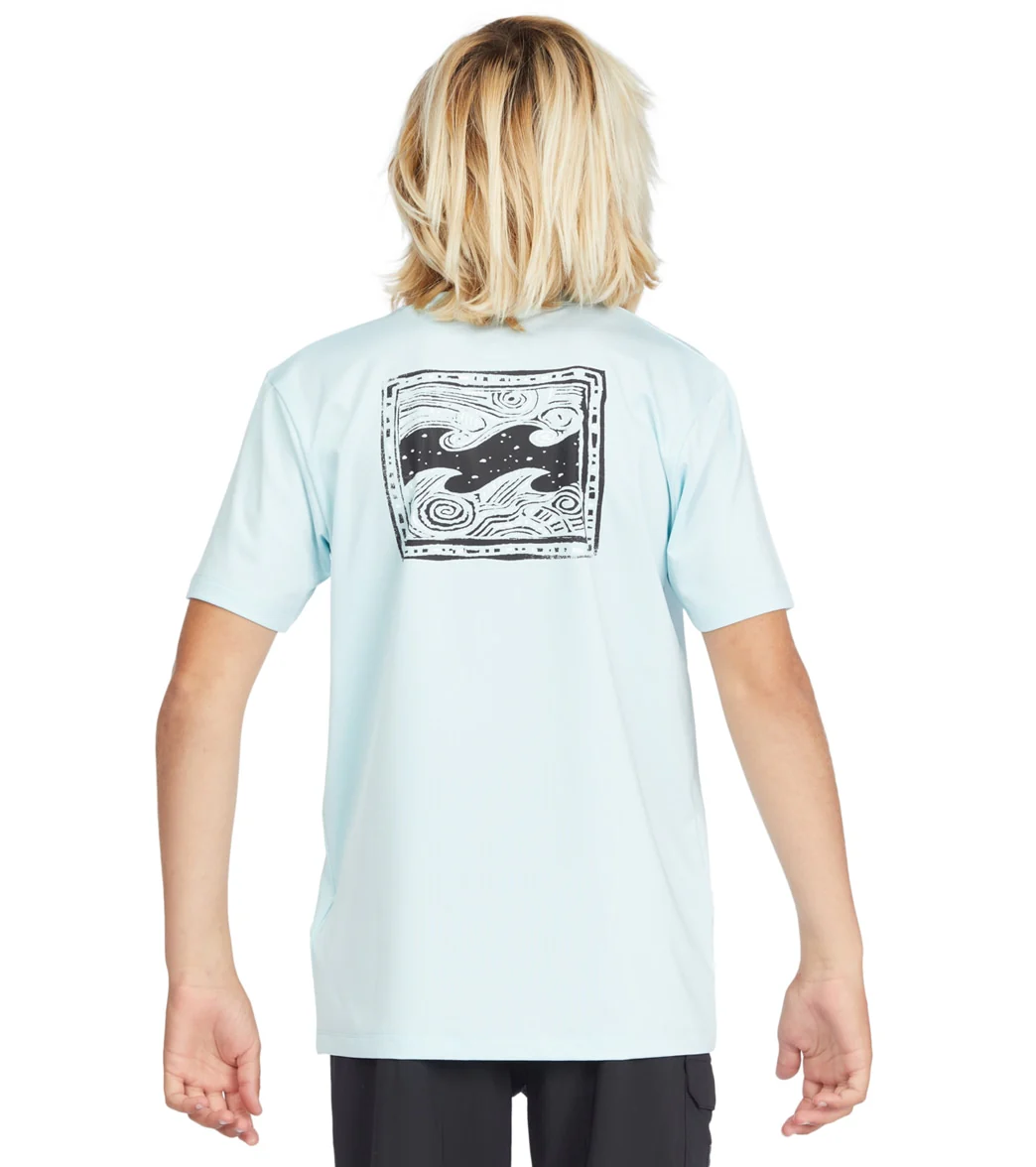 Billabong Boys' Crayon Wave Short Sleeve Surf Shirt (Big Kid) - Image 3