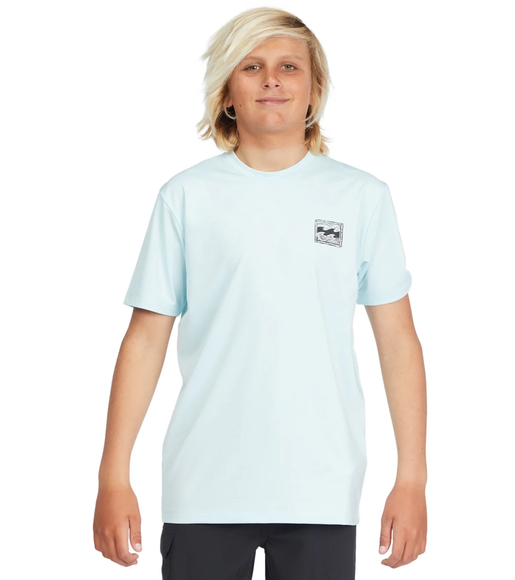 Billabong Boys' Crayon Wave Short Sleeve Surf Shirt (Big Kid) - Image 8
