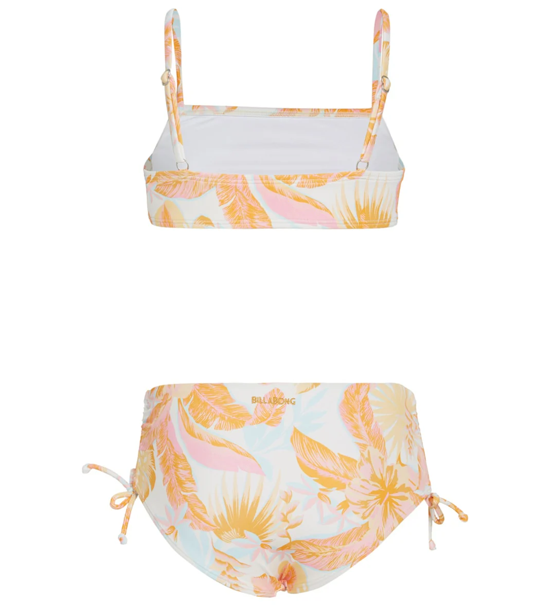 Billabong Girls' Tropical Punch Bandeau Two Piece Bikini Set (Little Kid, Big Kid) - Image 2