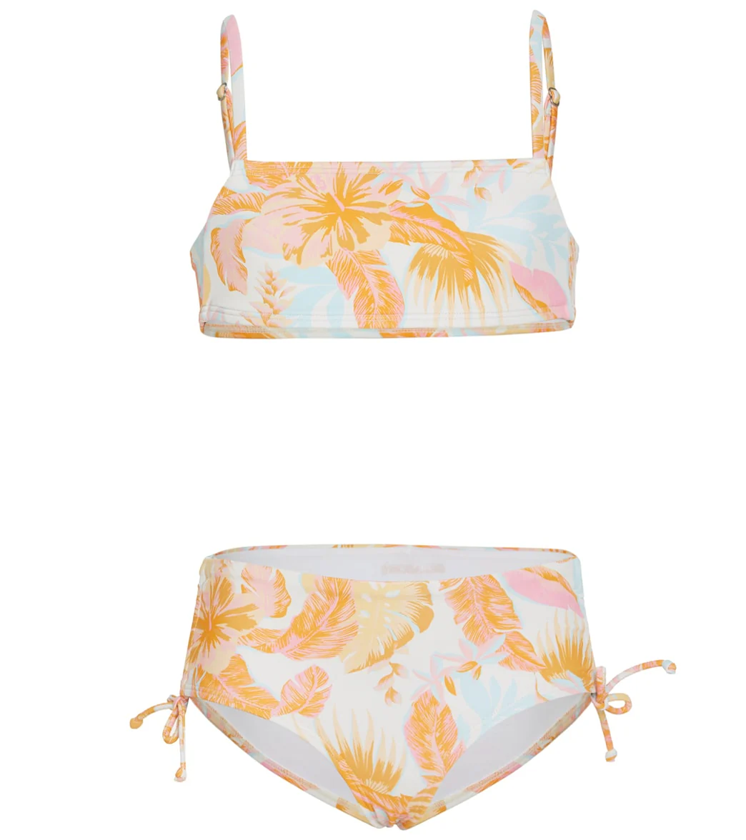 Billabong Girls' Tropical Punch Bandeau Two Piece Bikini Set (Little Kid, Big Kid) - Image 4