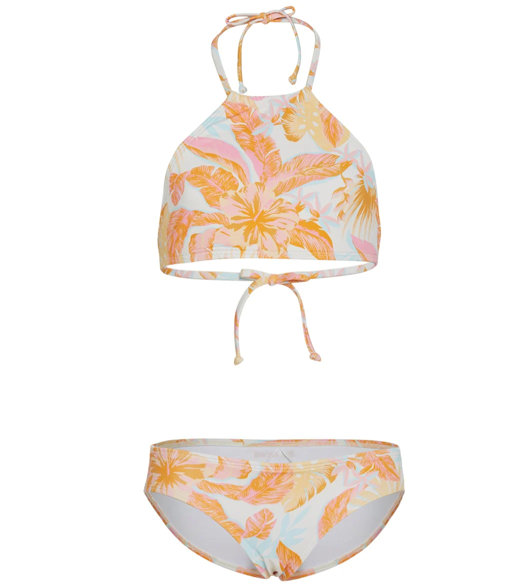 Billabong Girls' Tropical Punch High Neck Two Piece Bikini Set (Little Kid, Big Kid) - Image 4