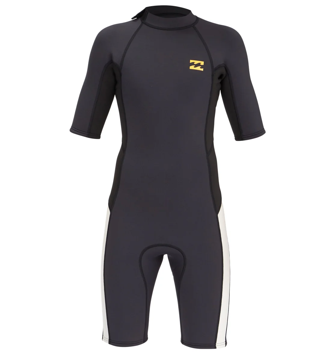 Billabong Kids' 2/2mm Absolute Back Zip Short Sleeve Springsuit