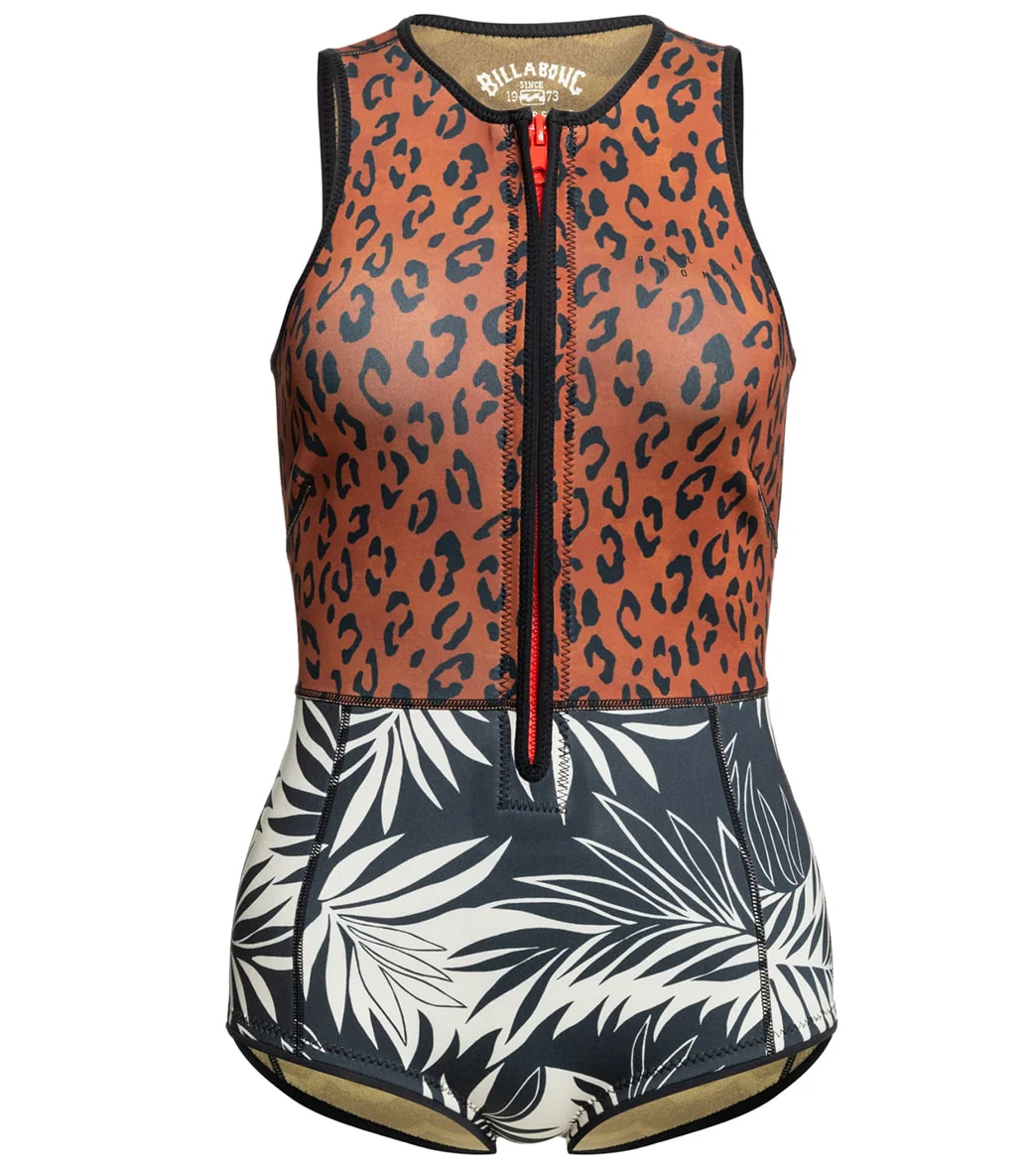 Billabong Women's 1mm Sol Sista Shorty Springsuit Wetsuit - Image 2