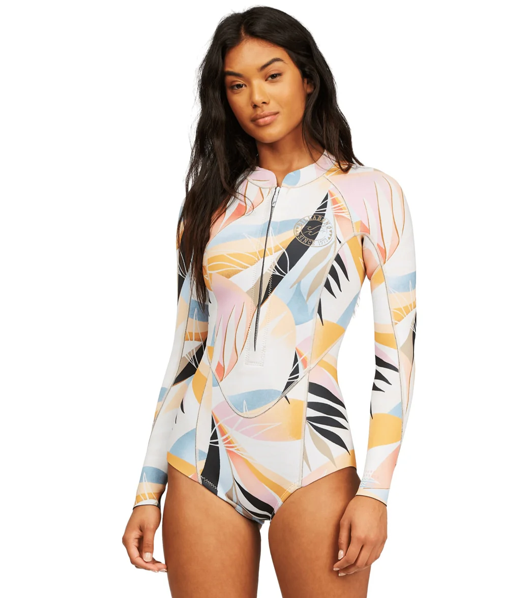 Billabong Women's 2/2mm Salty Dayz Long Sleeve Springsuit Wetsuit - Image 17