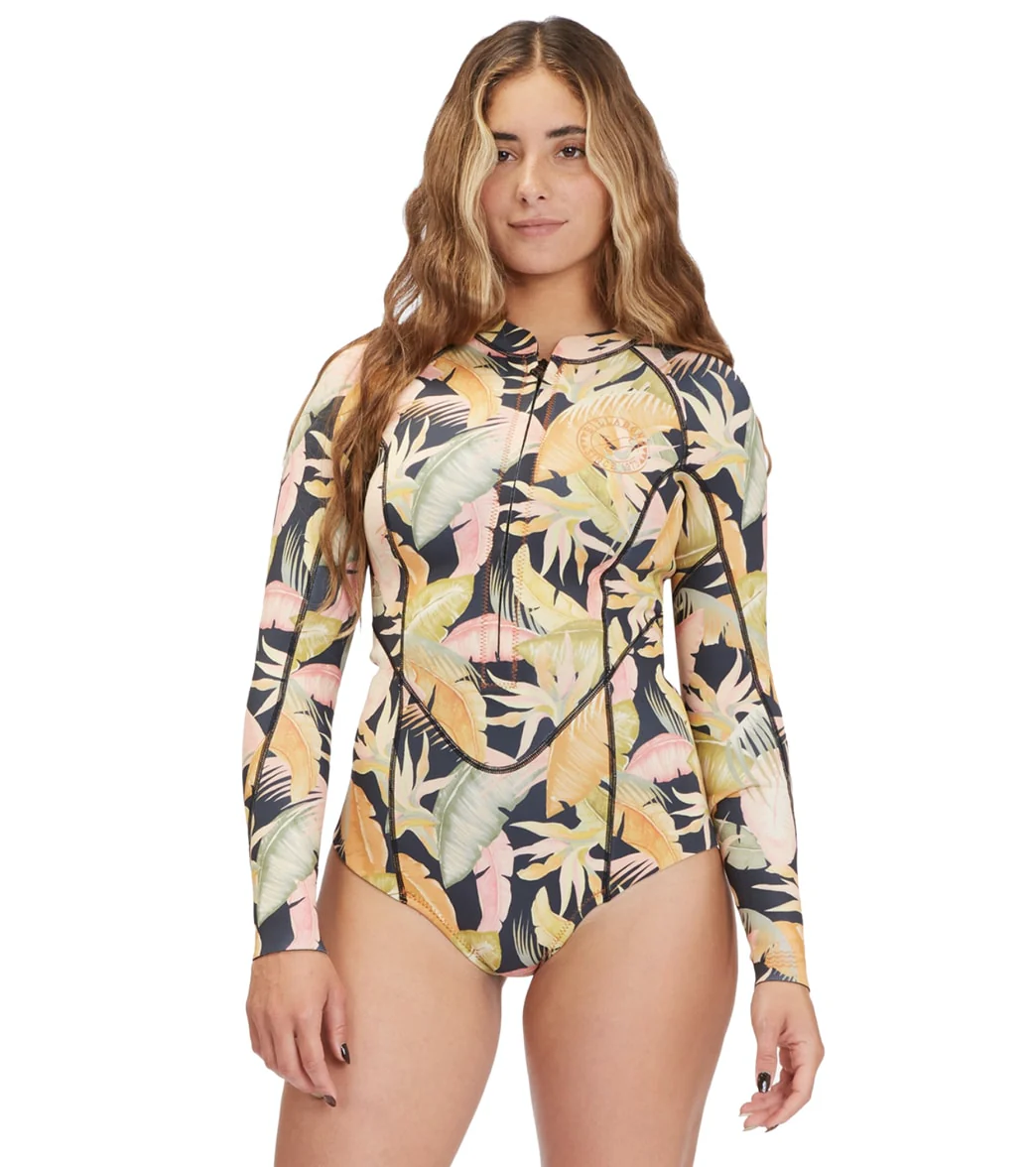 Billabong Women's 2/2mm Salty Dayz Long Sleeve Springsuit Wetsuit - Image 22