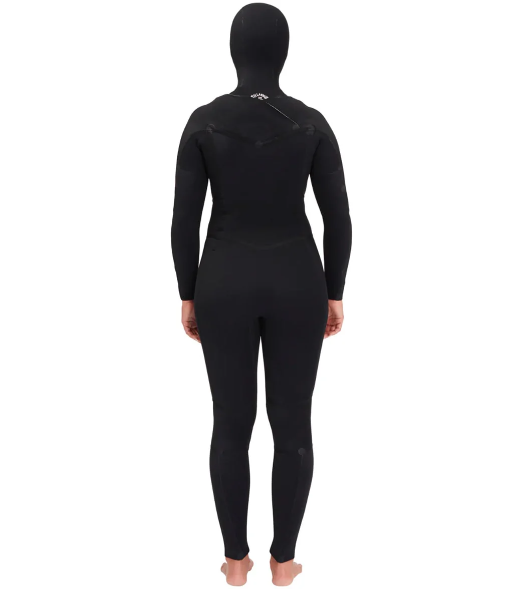 Billabong Women's 4/3mm Salty Dayz Hooded Chest Zip Fullsuit Wetsuit - Image 7