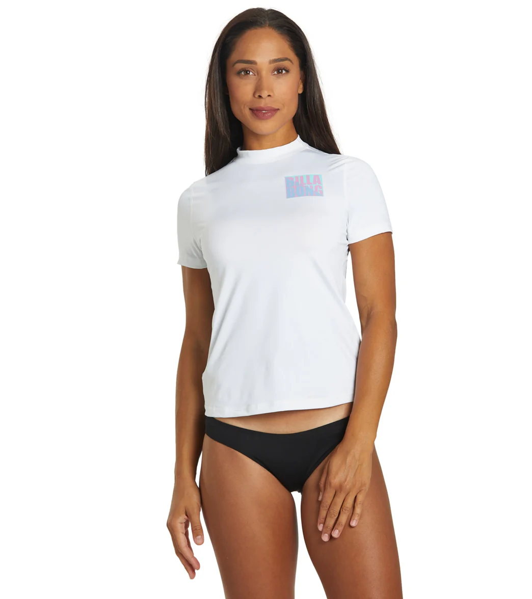 Billabong Women's Core Loose Fit Short Sleeve UPF 50 Surf Shirt - Image 13