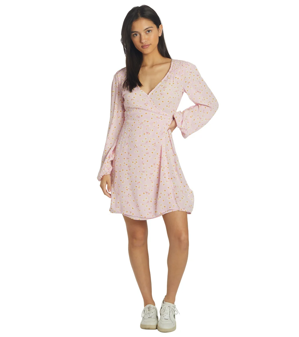 Billabong Women's Spring Romance Mini Wrap Dress - Image 4