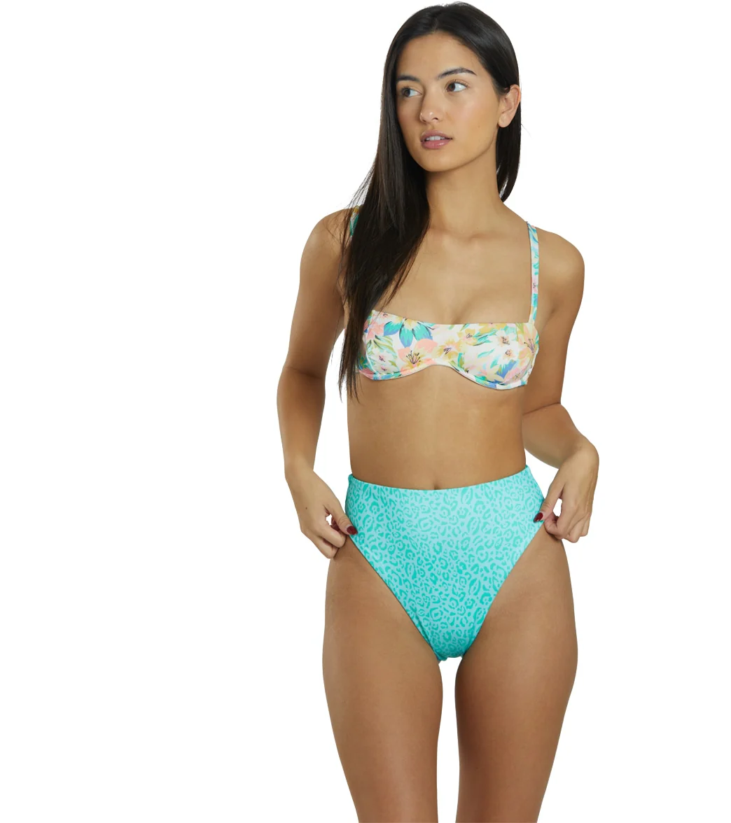 Billabong Women's Sweet Tropics Reversible Rise Bikini Bottom - Image 6