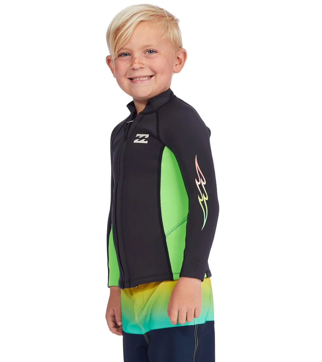Billabong Youth 1mm Absolute Front Zip Wetsuit Jacket (Little Kid) - Image 3