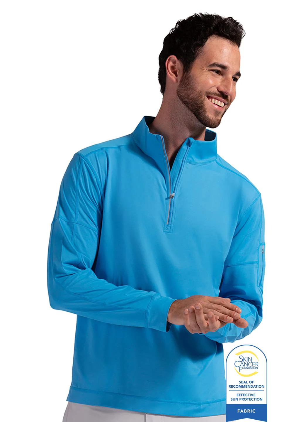Bloq UV Men's Mock 1/4 Zip UPF 50 Pull Over - Image 18