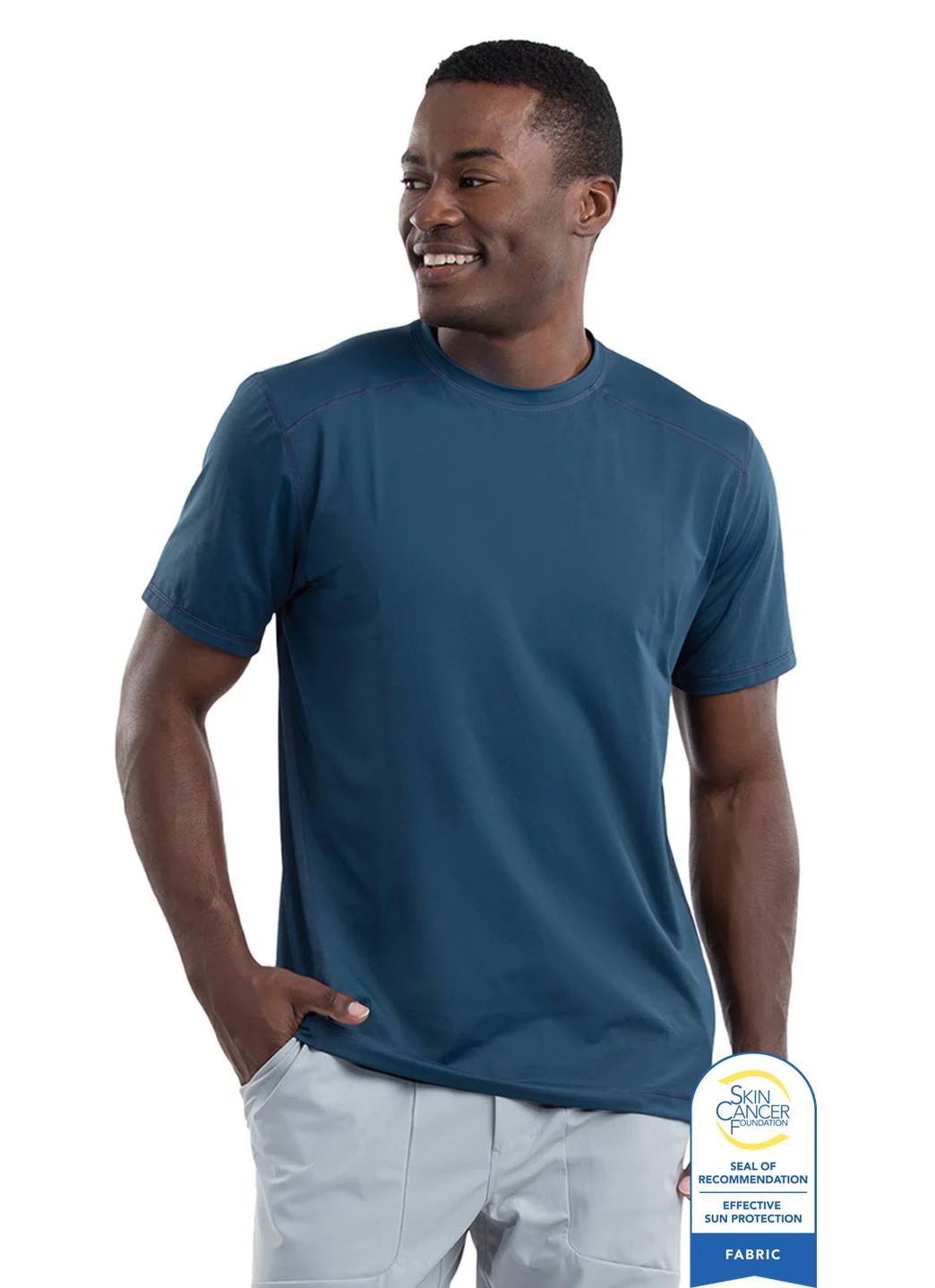 Bloq UV Men's Short Sleeve Crew UPF 50 Swim Shirt - Image 2