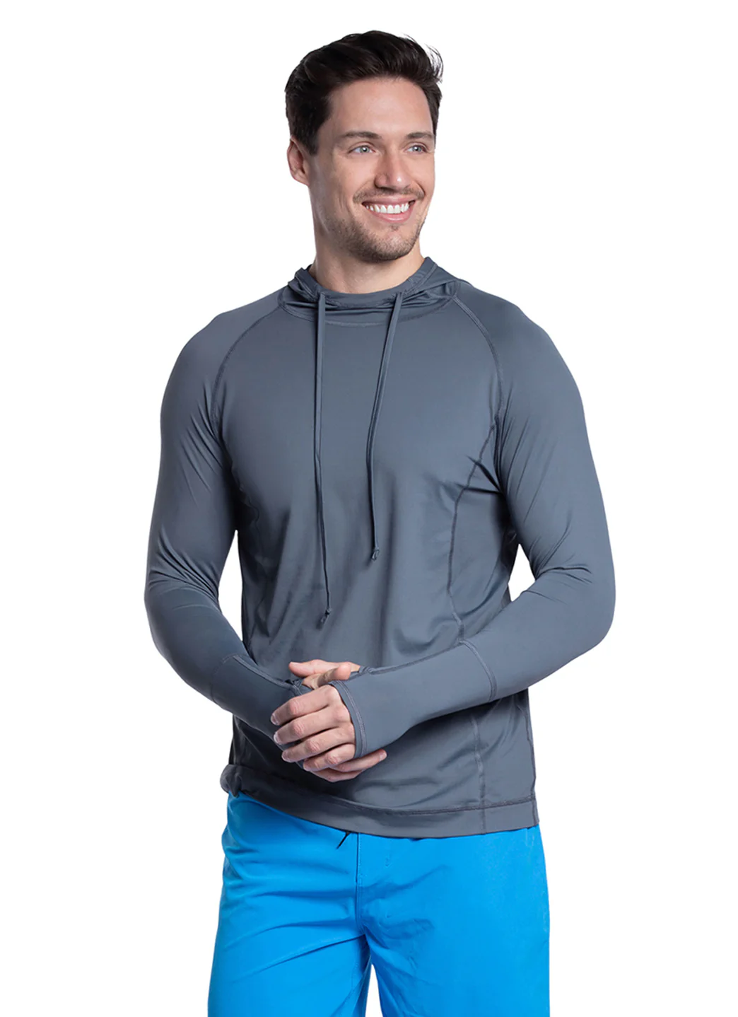 Bloq UV Unisex UPF 50 Pullover Hooded Swim Shirt - Image 6