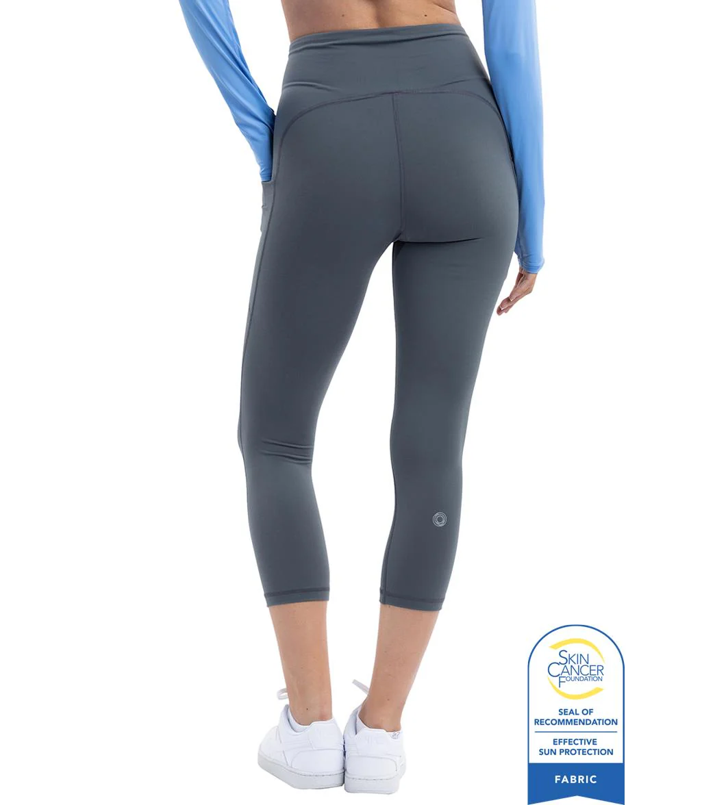 Bloq UV Women's Compression Capri Swim Tights - Image 11