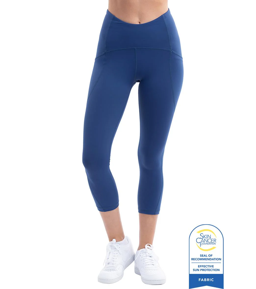 Bloq UV Women's Compression Capri Swim Tights - Image 3