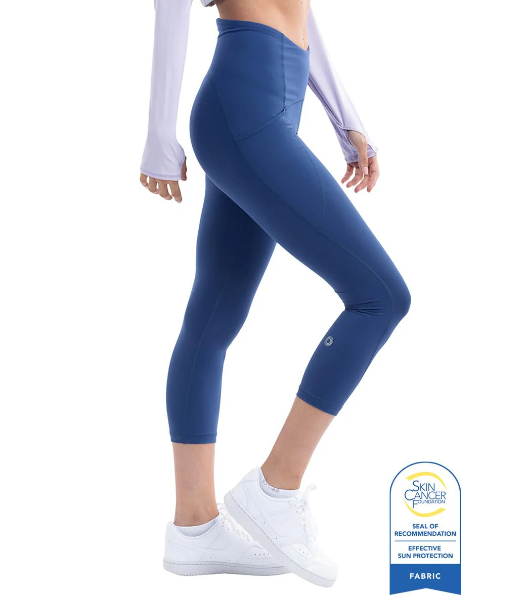 Bloq UV Women's Compression Capri Swim Tights - Image 4