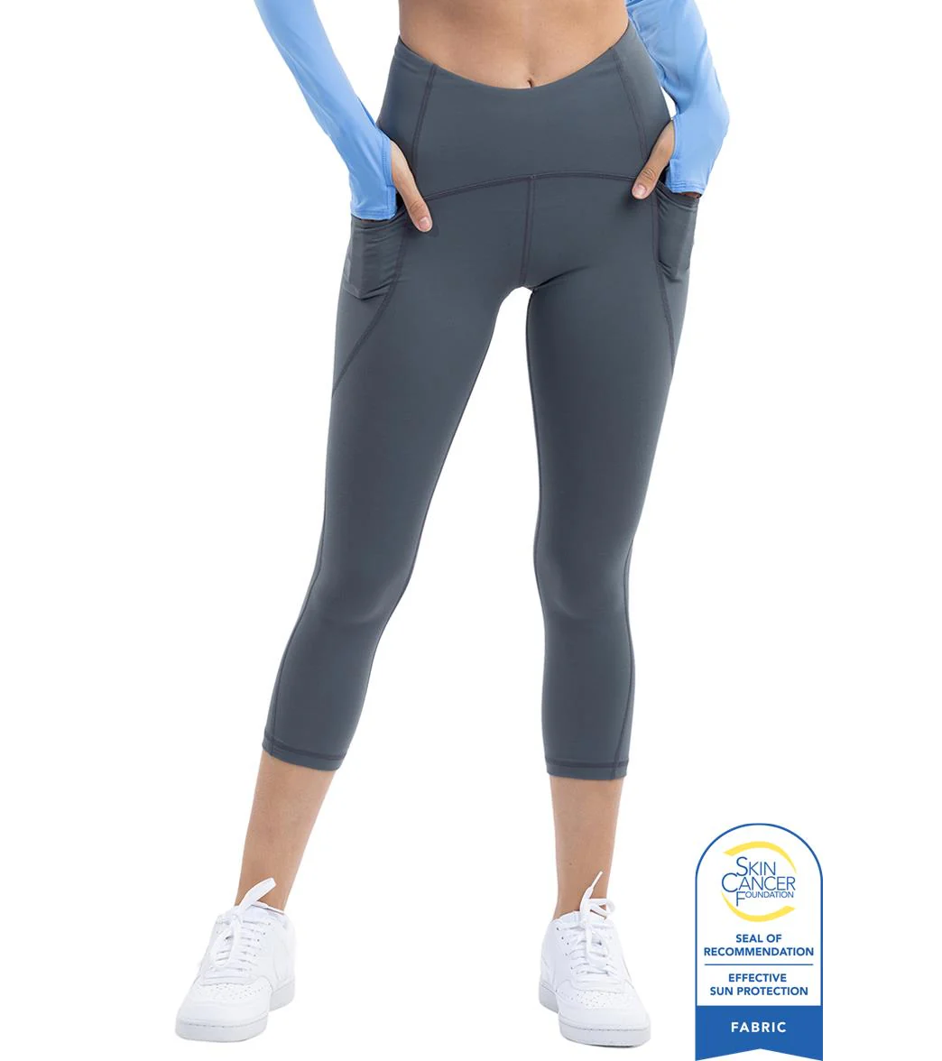 Bloq UV Women's Compression Capri Swim Tights - Image 9