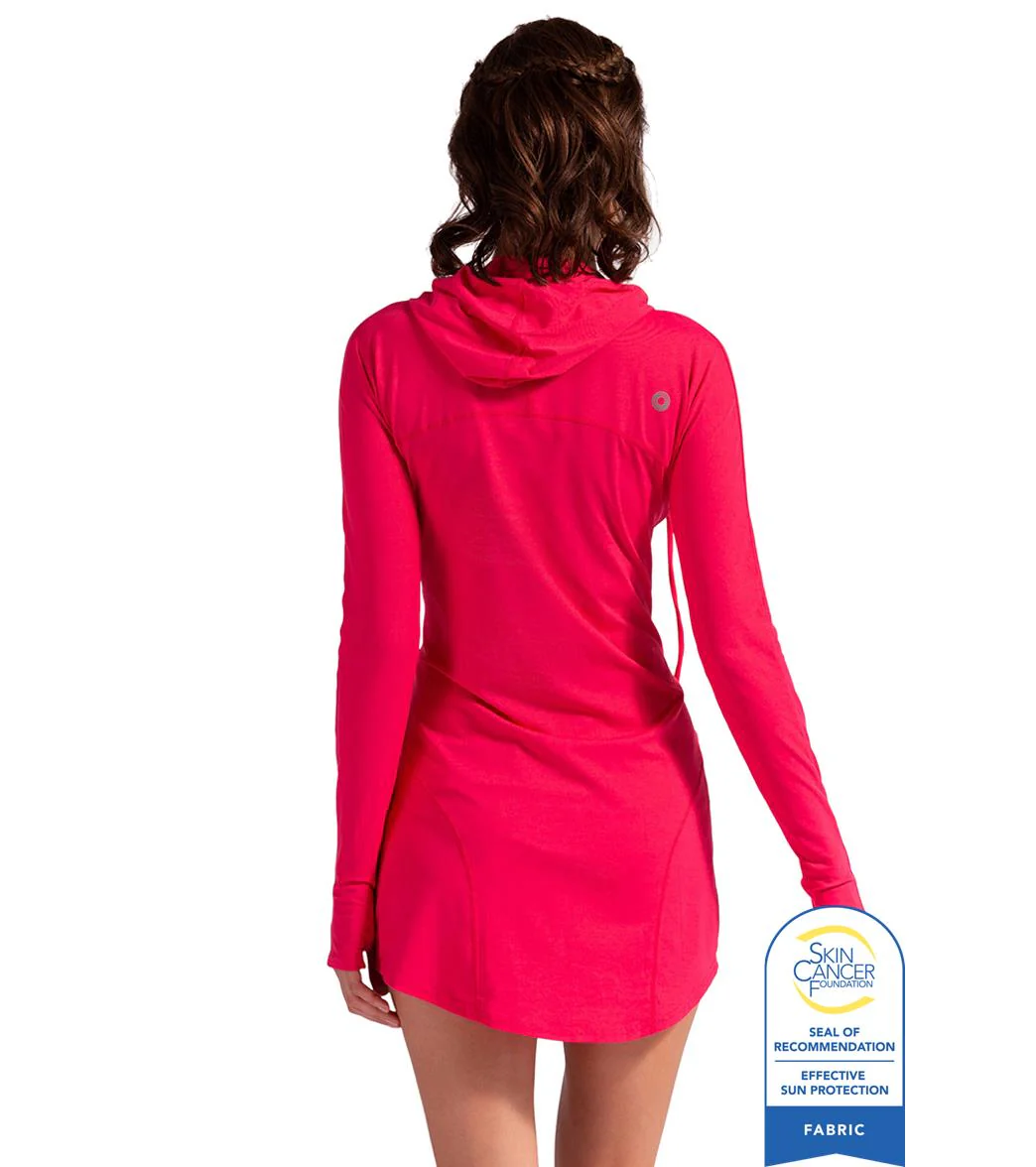Bloq UV Women's Hooded Long Sleeve UPF 50 Sun Dress - Image 23