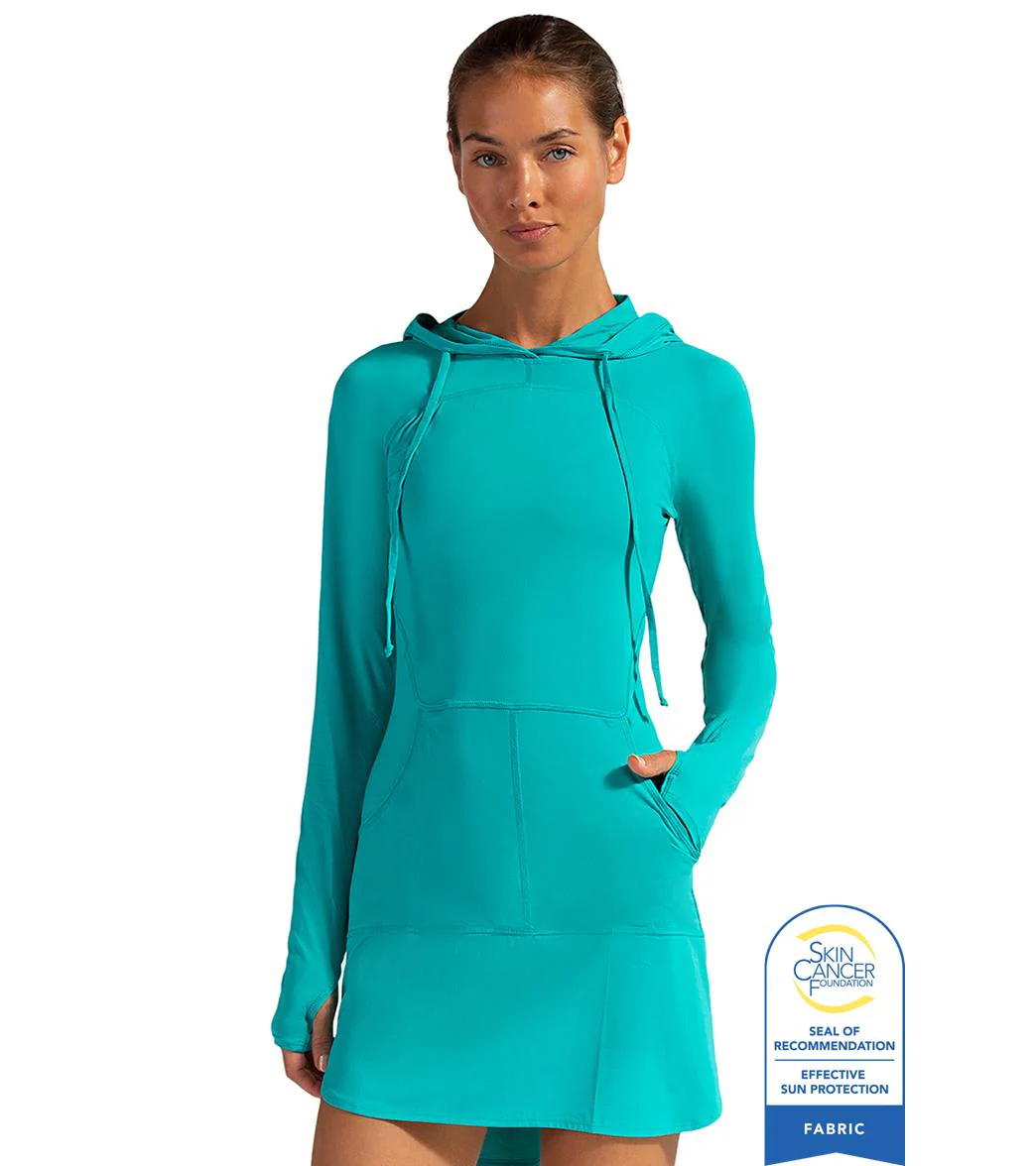Bloq UV Women's Hooded Long Sleeve UPF 50 Sun Dress - Image 34