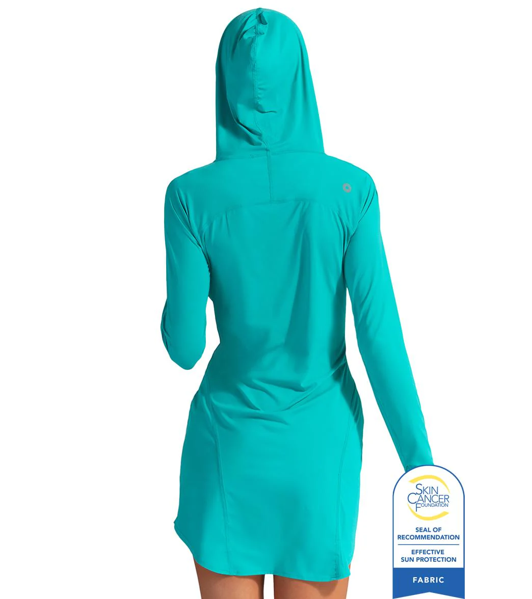Bloq UV Women's Hooded Long Sleeve UPF 50 Sun Dress - Image 37
