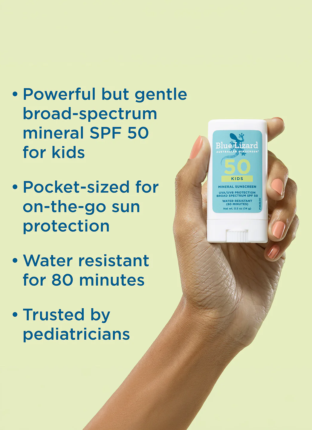 Blue Lizard Kids' Mineral SPF 50 Sunscreen Stick 0.5 oz - Image 6