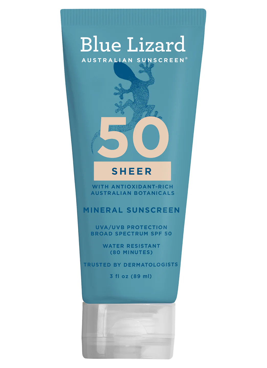 Blue Lizard Sheer Body Mineral SPF 50 Sunscreen Lotion 3 oz - Image 3