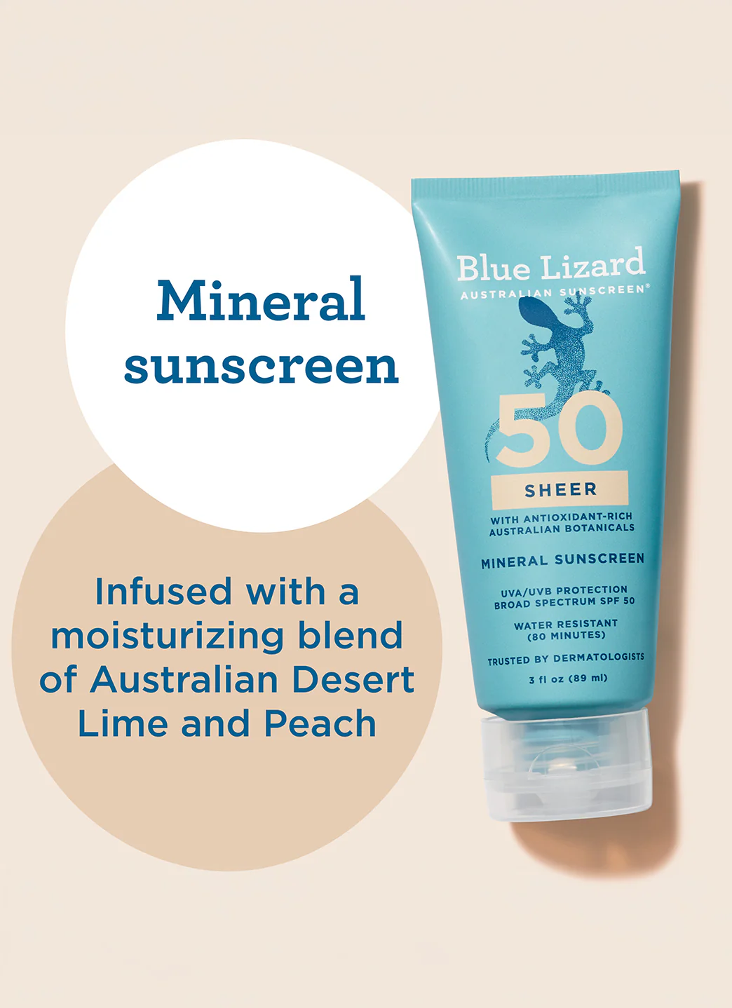 Blue Lizard Sheer Body Mineral SPF 50 Sunscreen Lotion 3 oz - Image 6