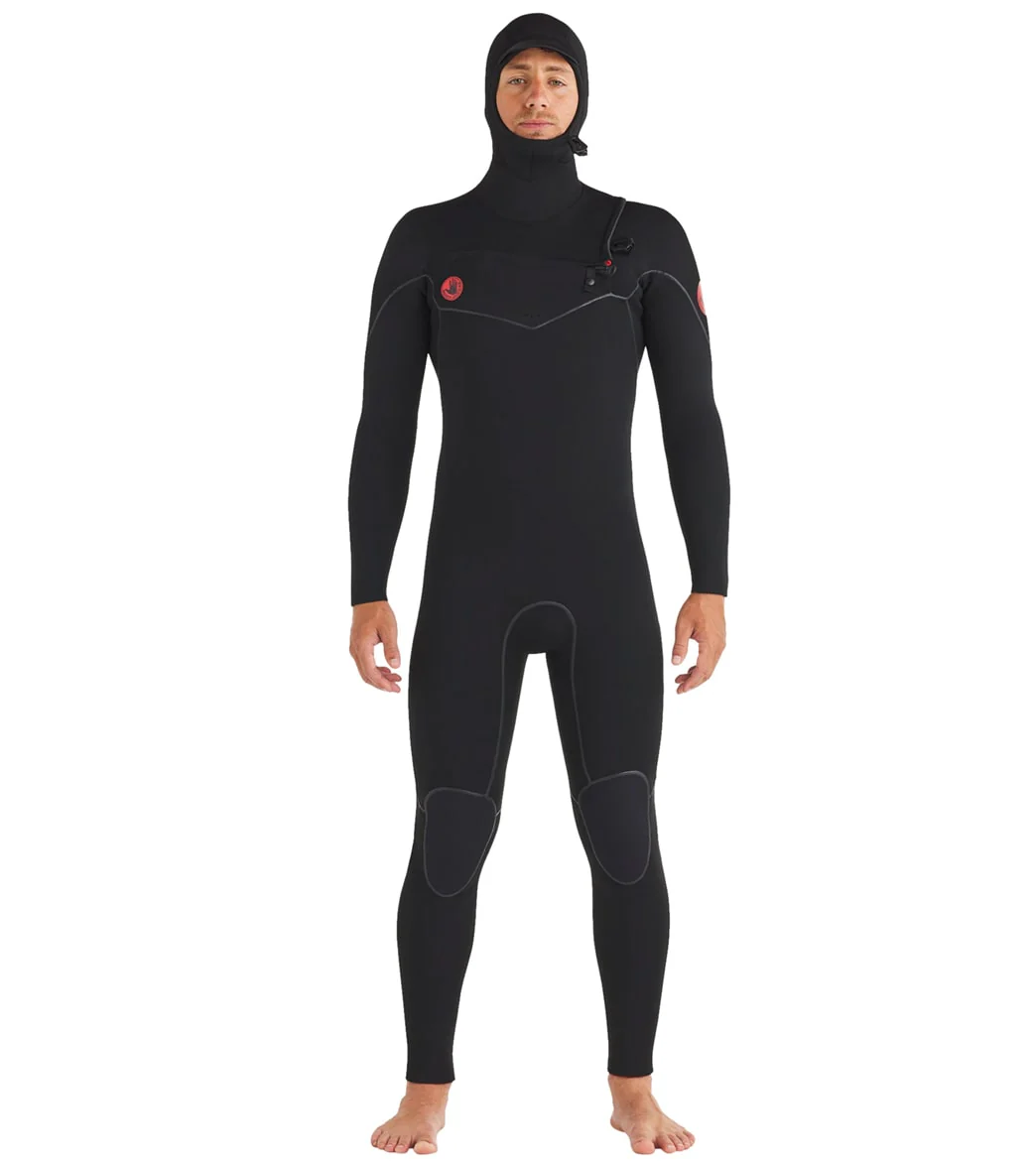 Body Glove Men's Red Cell 5/4/3mm Hooded Slant Zip Full Wetsuit - Image 4