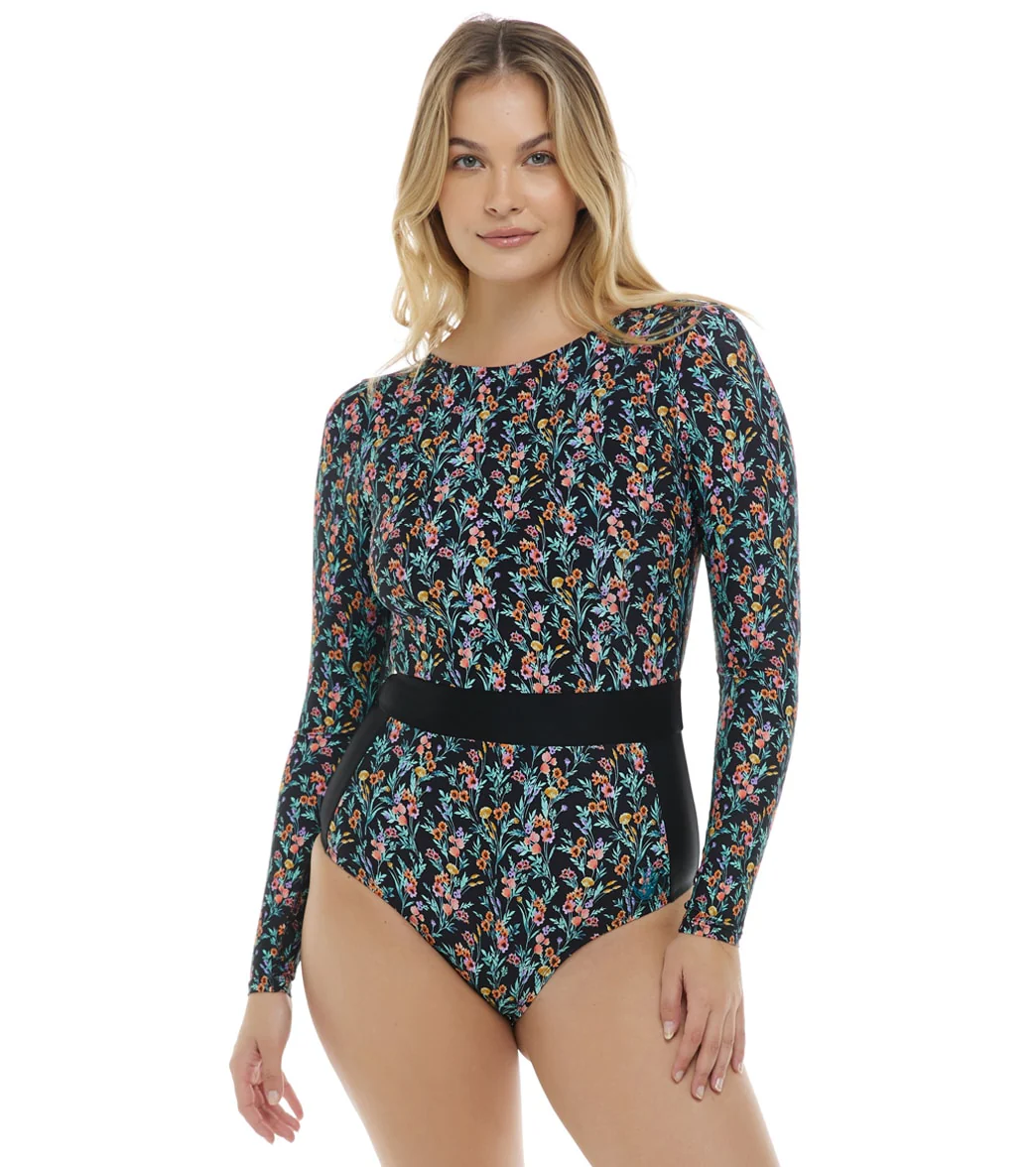 Body Glove Women's Abloom Wave Long Sleeve One Piece Swimsuit - Image 7