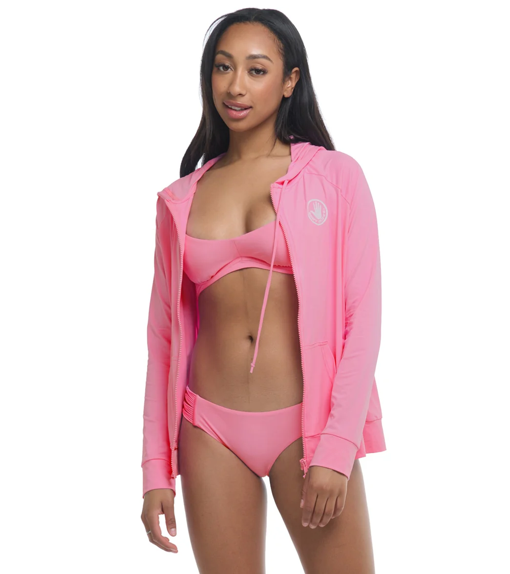 Body Glove Women's Adeline Long Sleeve Hoodie UPF 50 Rash Guard Jacket - Image 28