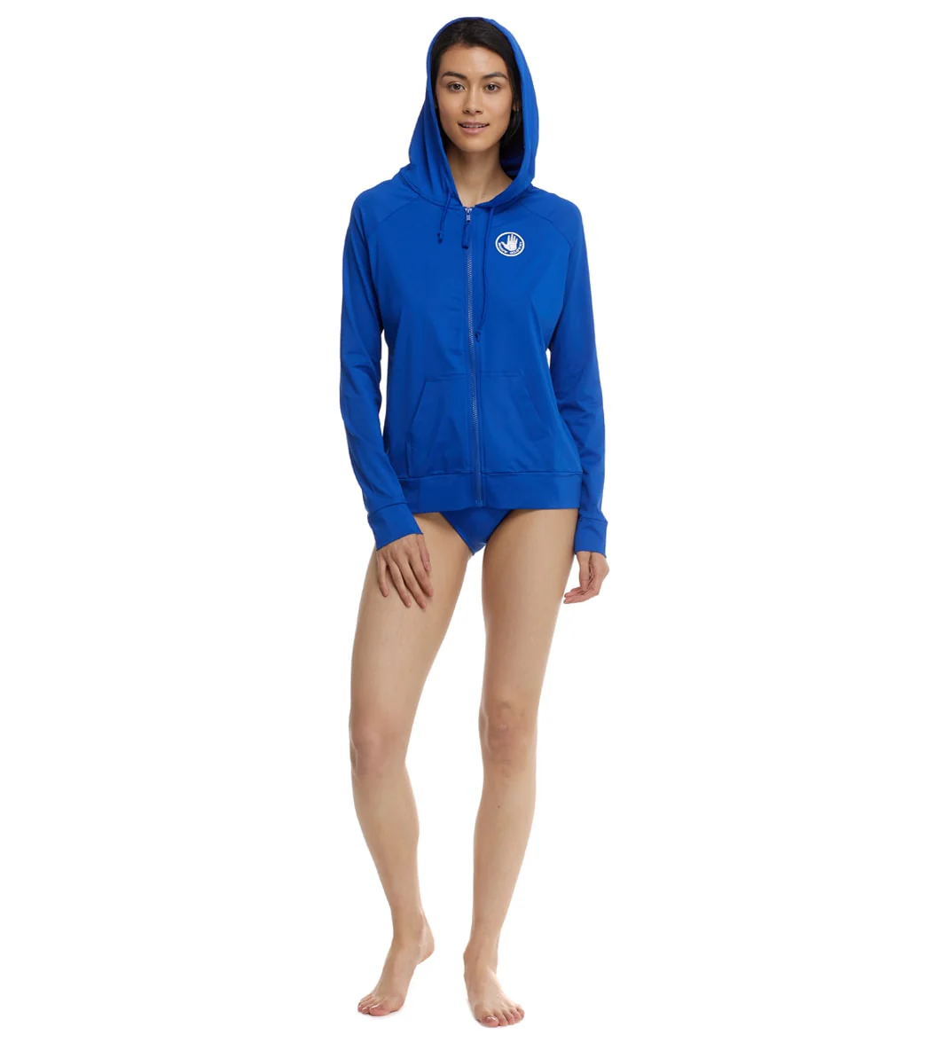 Body Glove Women's Adeline Long Sleeve Hoodie UPF 50 Rash Guard Jacket - Image 40