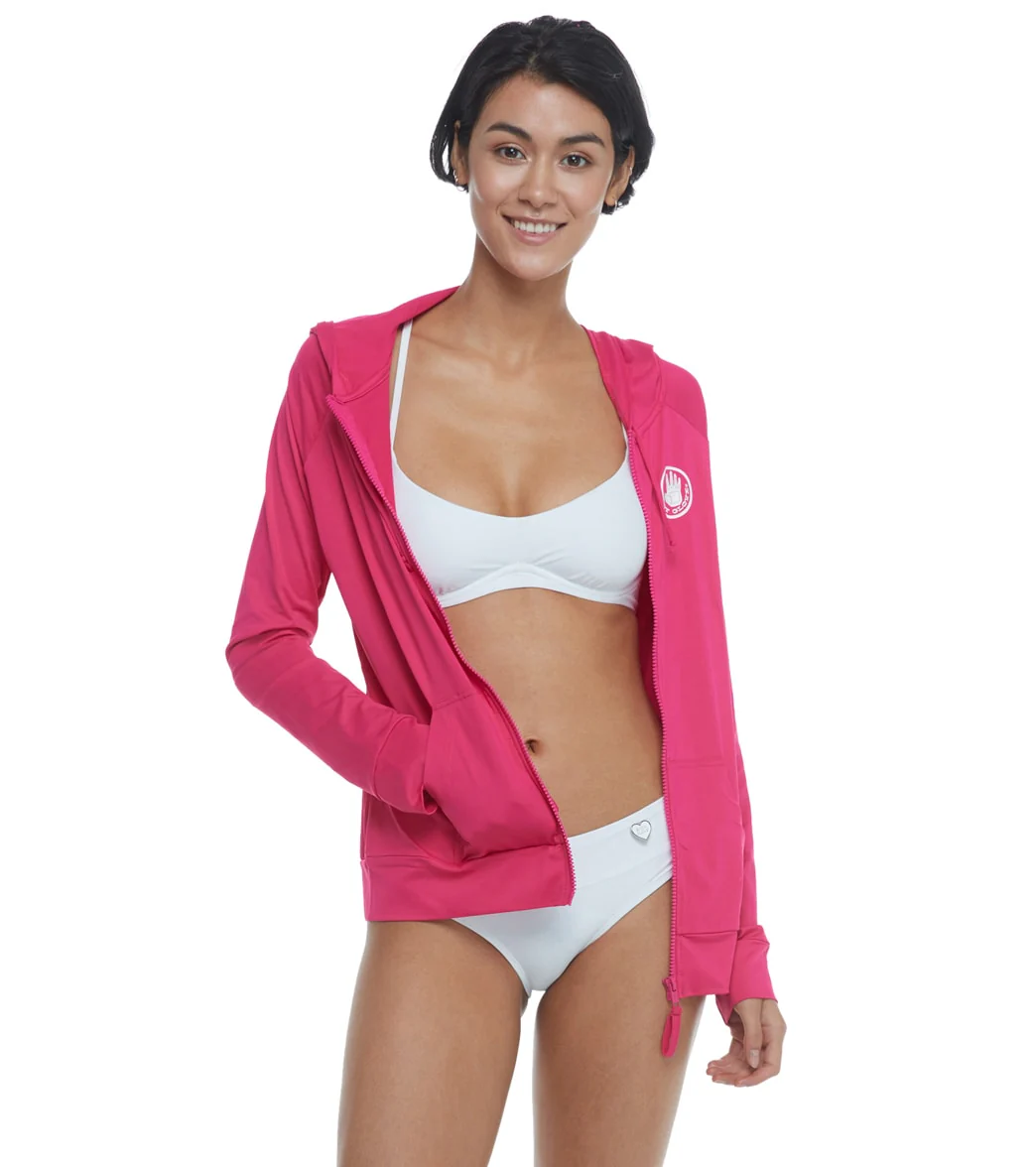 Body Glove Women's Adeline Long Sleeve Hoodie UPF 50 Rash Guard Jacket - Image 53