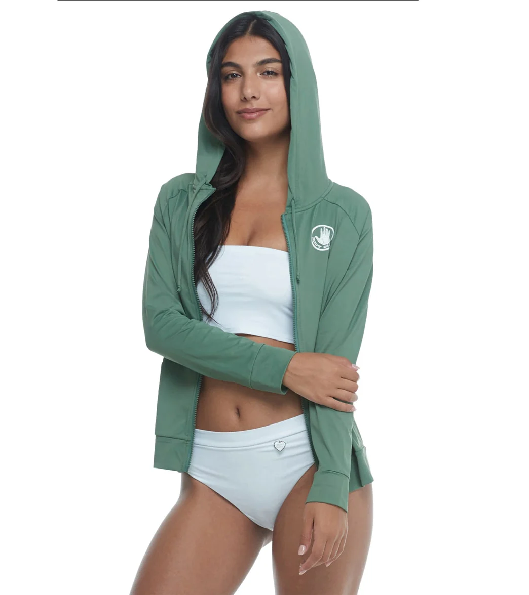 Body Glove Women's Adeline Long Sleeve Hoodie UPF 50 Rash Guard Jacket - Image 72